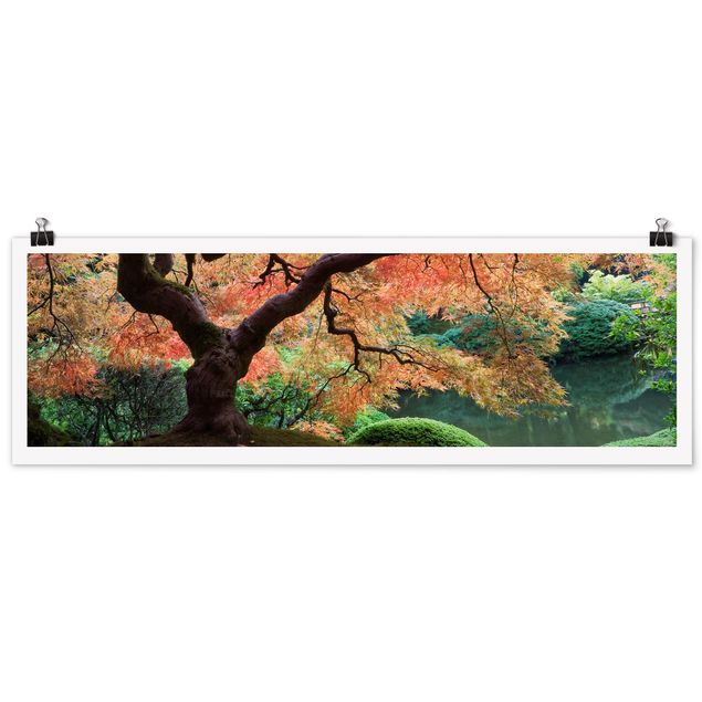Poster Natur Japanischer Garten