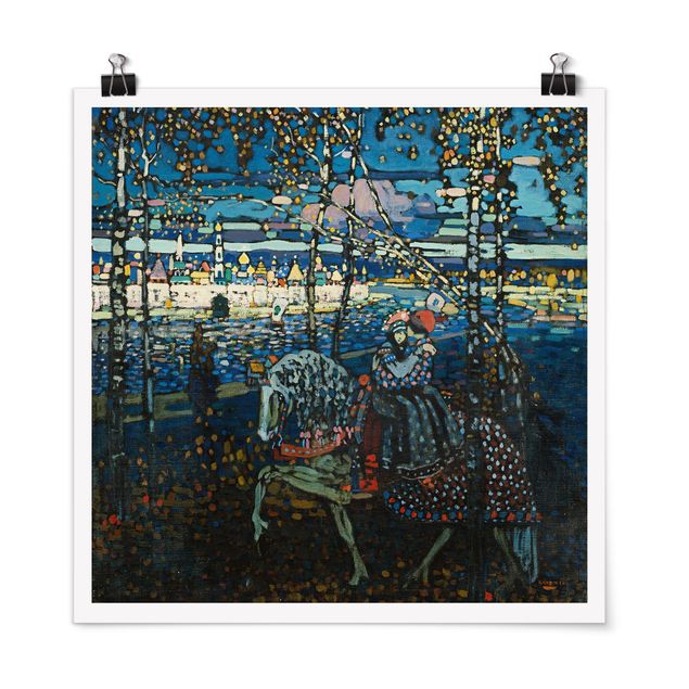 Kunststile Wassily Kandinsky - Reitendes Paar