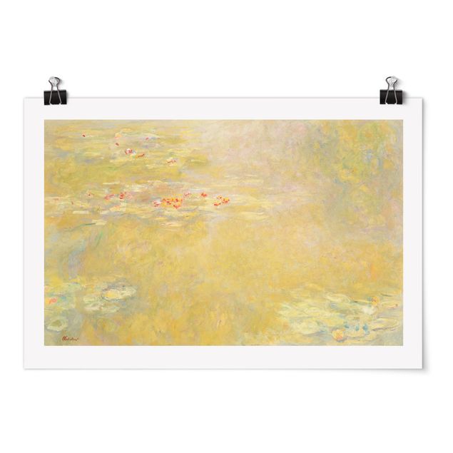 Wandbilder Landschaften Claude Monet - Seerosenteich