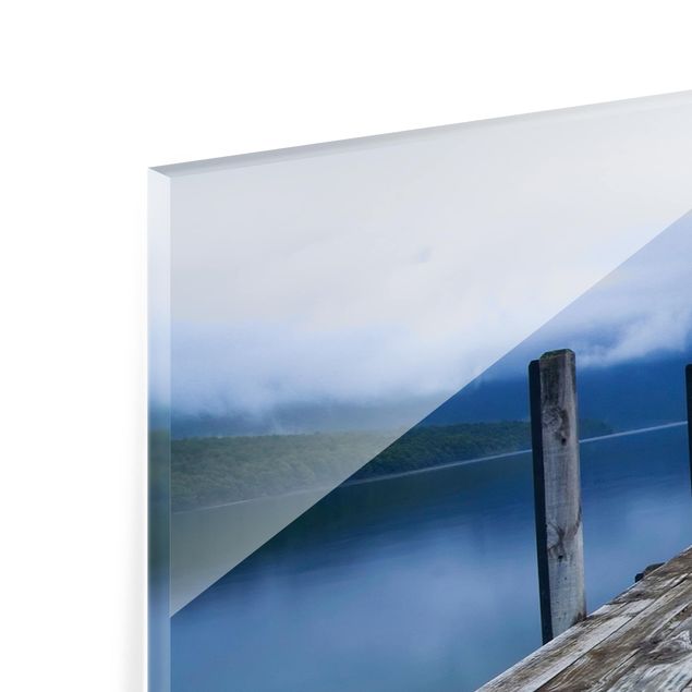 Spritzschutz Glas - Nelson Lakes National Park Neuseeland - Panorama - 5:2