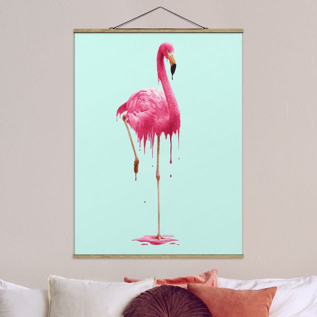 Küche Dekoration Schmelzender Flamingo