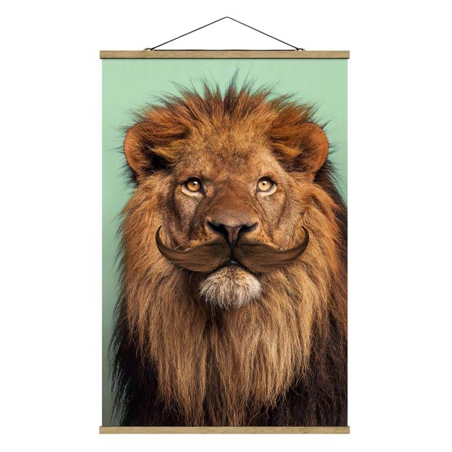 Wandbilder Afrika Löwe mit Bart