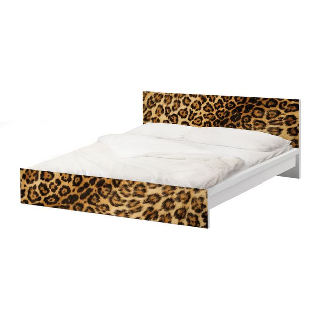 Möbelfolie für IKEA Malm Bett niedrig 140x200cm - Klebefolie Jaguar Skin