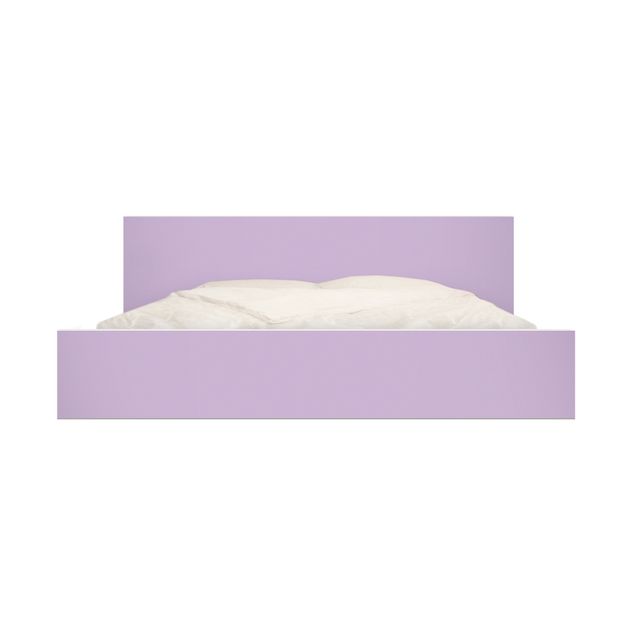 Möbelfolie für IKEA Malm Bett niedrig 160x200cm - Klebefolie Colour Lavender