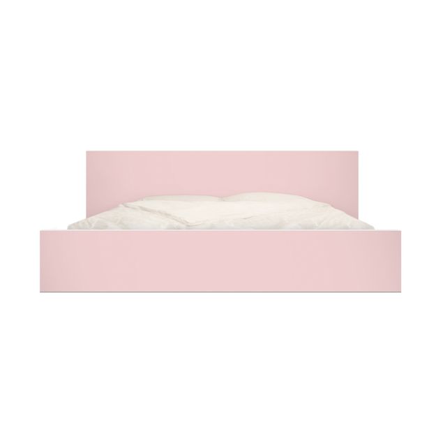 Möbelfolie für IKEA Malm Bett niedrig 160x200cm - Klebefolie Colour Rose