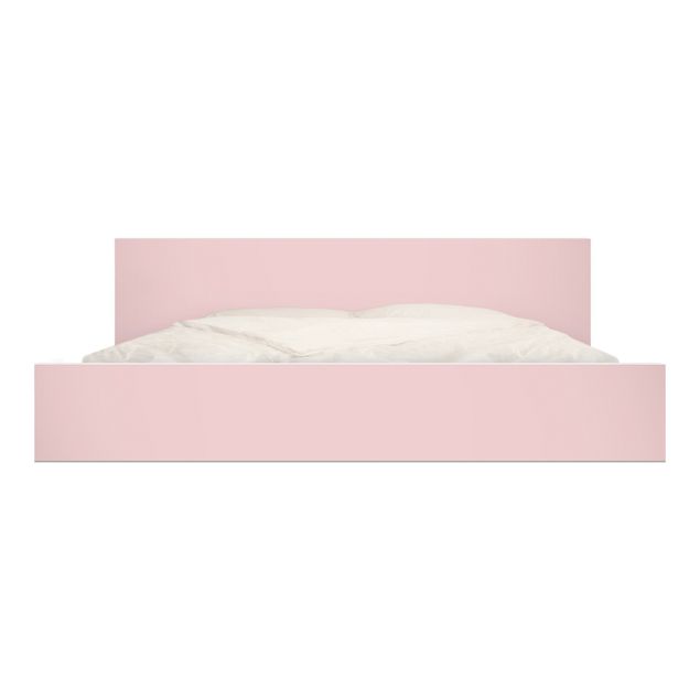 Möbelfolie für IKEA Malm Bett niedrig 180x200cm - Klebefolie Colour Rose
