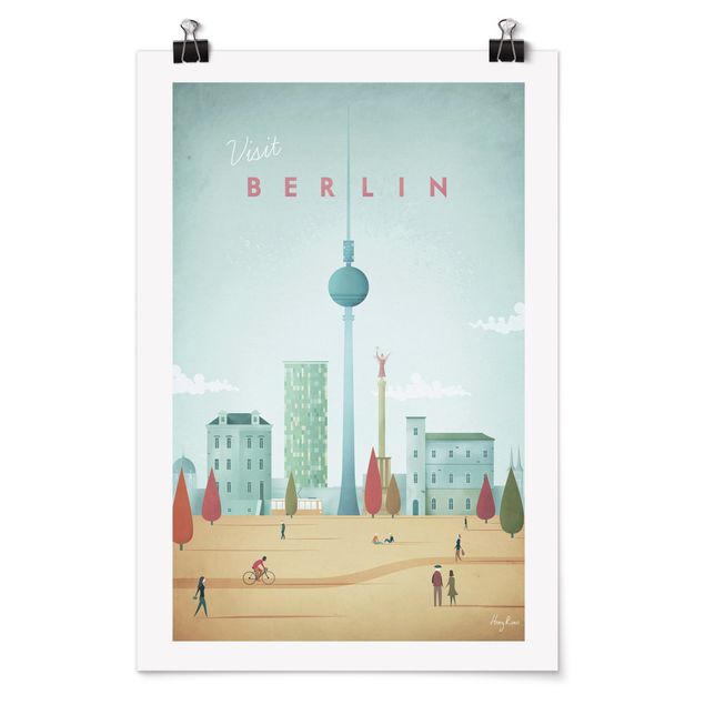 Poster Vintage Reiseposter - Berlin