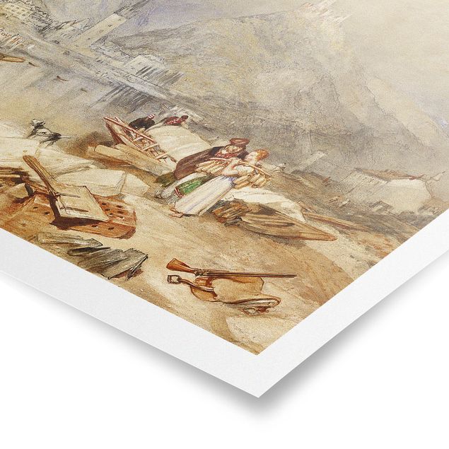 Wandbilder Landschaften William Turner - Berkastel an der Mosel