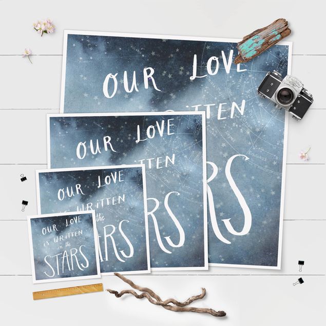 Poster bestellen Himmlische Liebe - Sterne