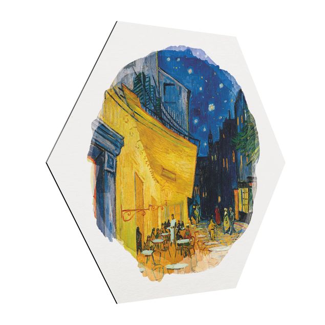 Post Impressionismus Bilder Wasserfarben - Vincent van Gogh - Café-Terrasse in Arles