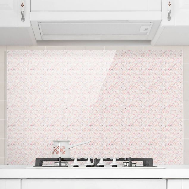 Küchen Deko Marmor Muster Rosé