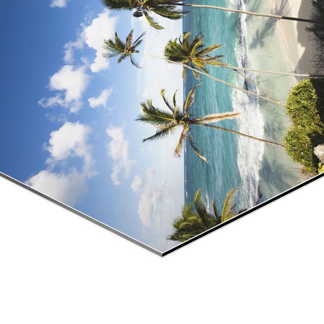 Wandbilder Blau Beach of Barbados
