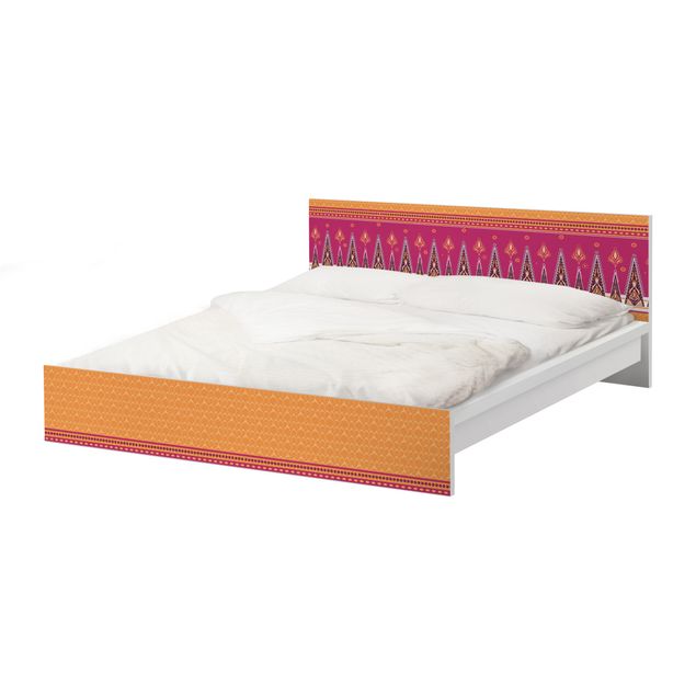 Möbelfolie für IKEA Malm Bett niedrig 140x200cm - Klebefolie Sommer Sari