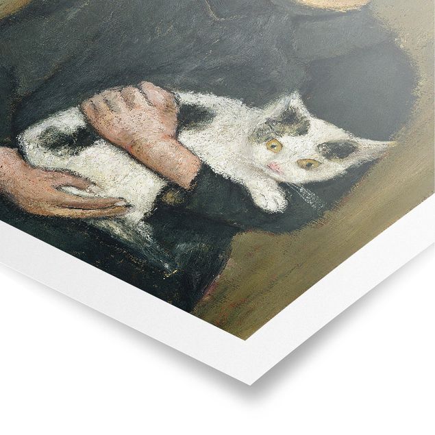 Kunstkopie Poster Paula Modersohn-Becker - Knabe mit Katze