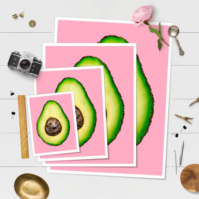 Poster kaufen Avocado mit Igel