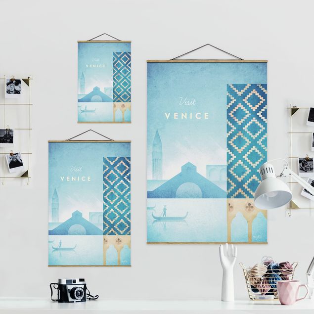 Wandbilder Blau Reiseposter - Venedig