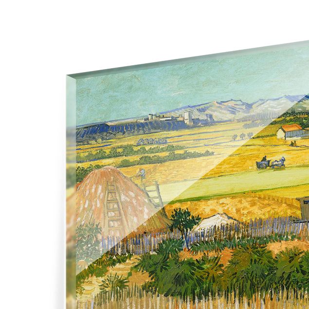 Glasrückwand Küche Vincent van Gogh - Die Ernte