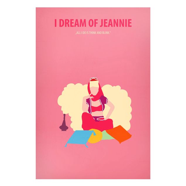 Wandbilder Kunstdrucke Filmposter I dream of Jeannie