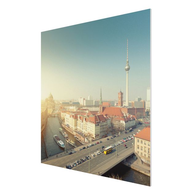 Wandbilder Architektur & Skyline Berlin am Morgen