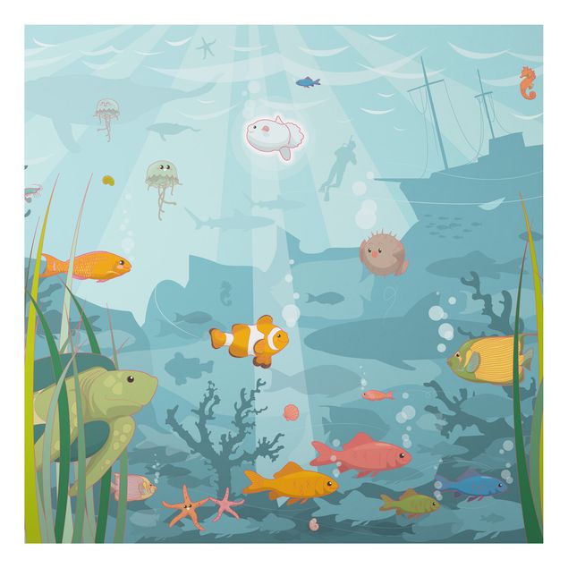 Wandbilder Fische Meereslandschaft