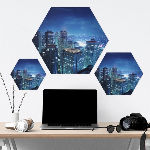 Hexagon Bilder Die Atmosphäre Tokios
