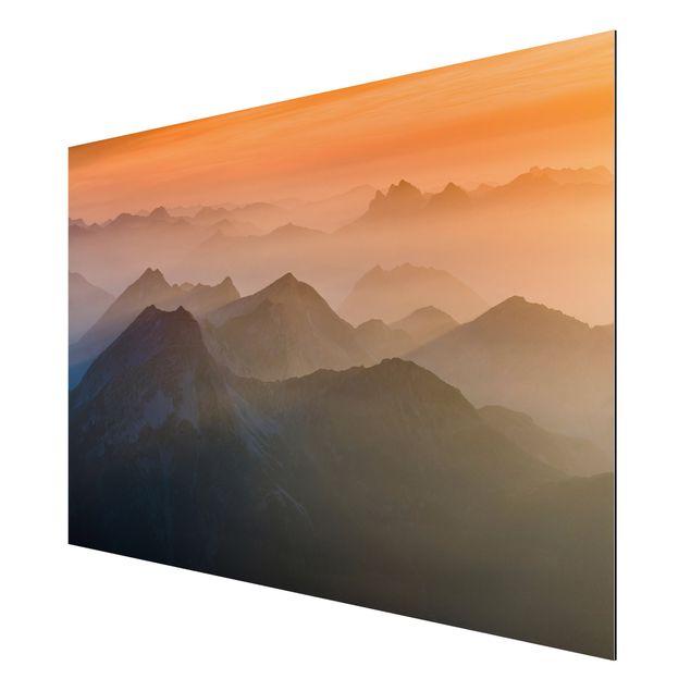 Wandbilder Landschaften Blick von der Zugspitze