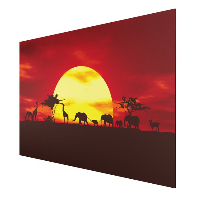 Wandbilder Landschaften Sunset Caravan