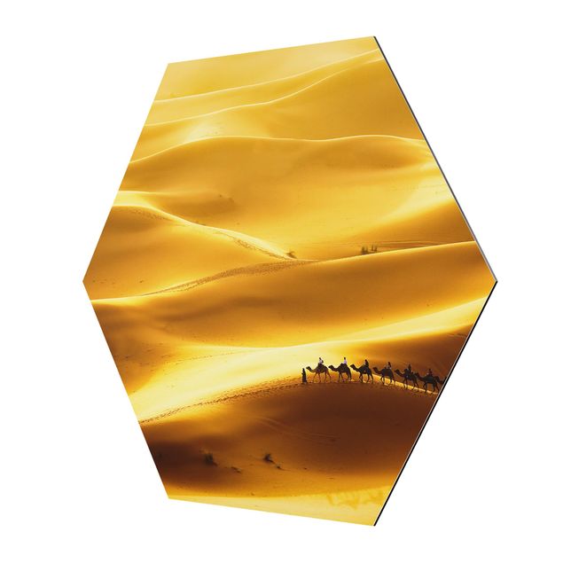 Wandbilder Gelb Golden Dunes