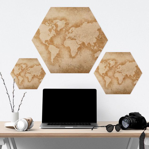 Hexagon Bild Forex - Antike Weltkarte