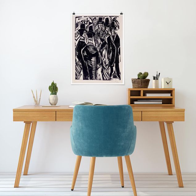 Kunstdrucke Poster Ernst Ludwig Kirchner - Straßenszene