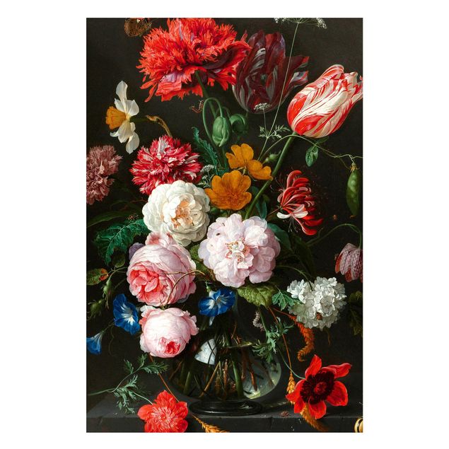 Küche Dekoration Jan Davidsz de Heem - Stillleben mit Blumen in einer Glasvase