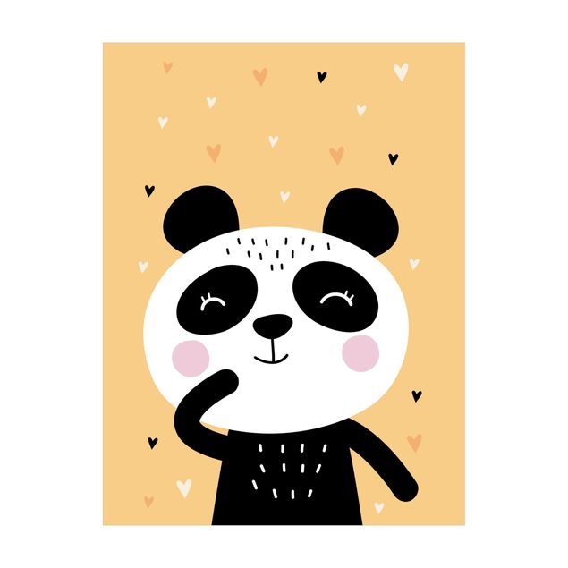 kleiner Teppich Der glückliche Panda
