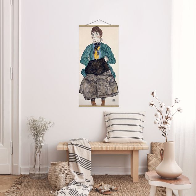 Kunststile Egon Schiele - Frau in grüner Bluse