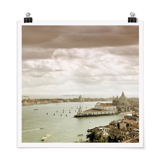 Poster Vintage Lagune von Venedig