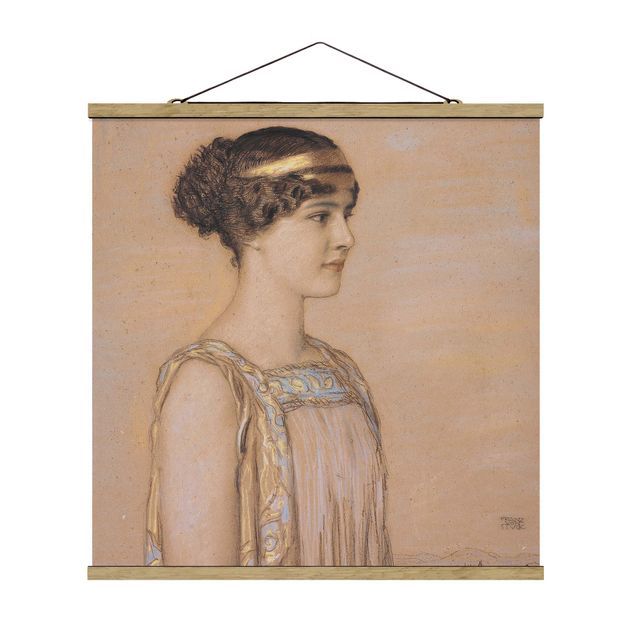 Wandbilder Kunstdrucke Franz von Stuck - Portrait von Mary