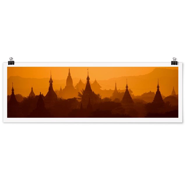 Wandbilder Architektur & Skyline Tempelstadt in Myanmar
