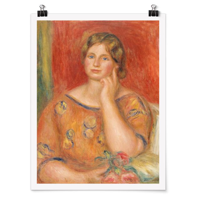 Kunstkopie Poster Auguste Renoir - Frau Osthaus