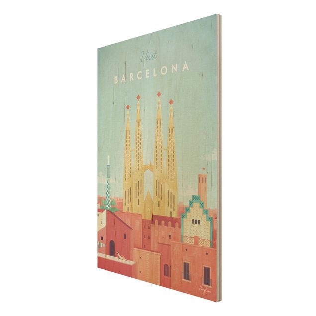 Henry Rivers Kunstdrucke Reiseposter - Barcelona