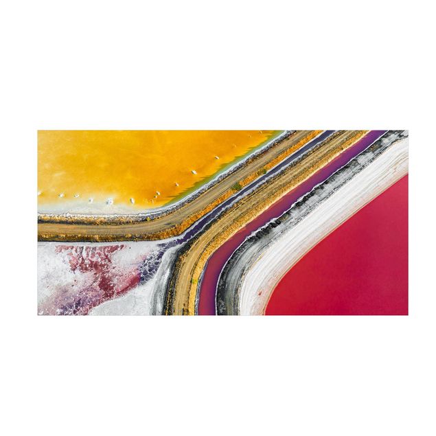Moderne Teppiche Farbenspiel im kalifornischen Salzsee