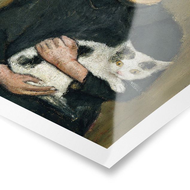 Wandbilder Kunstdrucke Paula Modersohn-Becker - Knabe mit Katze