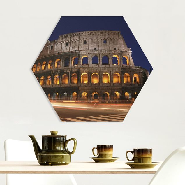 Küche Dekoration Colosseum in Rom bei Nacht