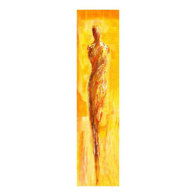 Schiebegardinen Abstrakt Petra Schüßler - Figur in Gelb