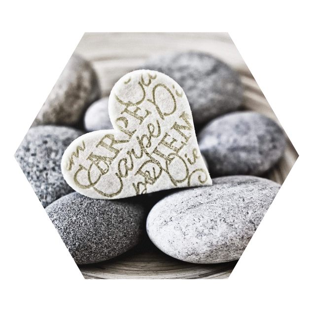 Forex Bilder Carpe Diem Herz mit Steinen