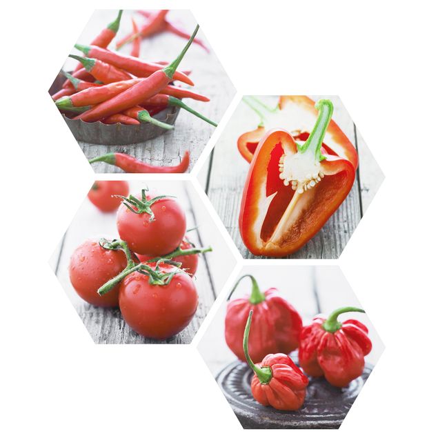 Bilder auf Hartschaumplatte Rotes Gemüse