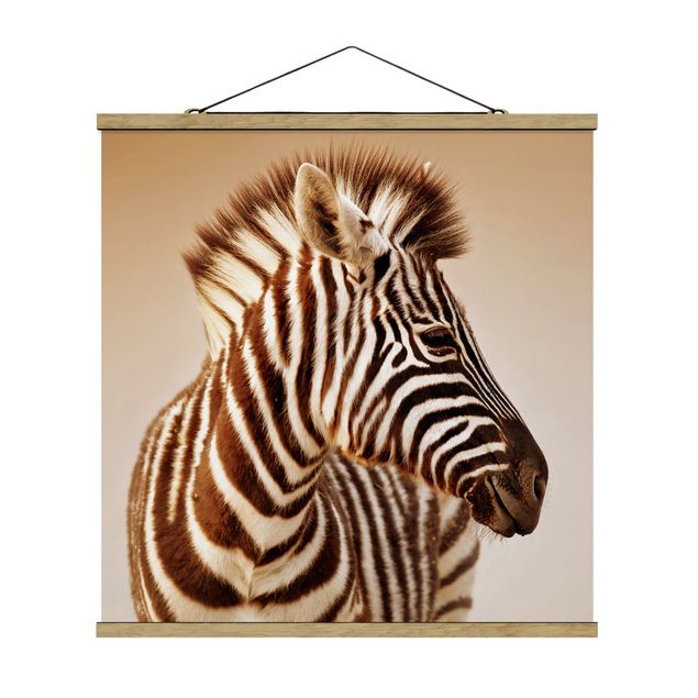 Wandbilder Modern Zebra Baby Portrait