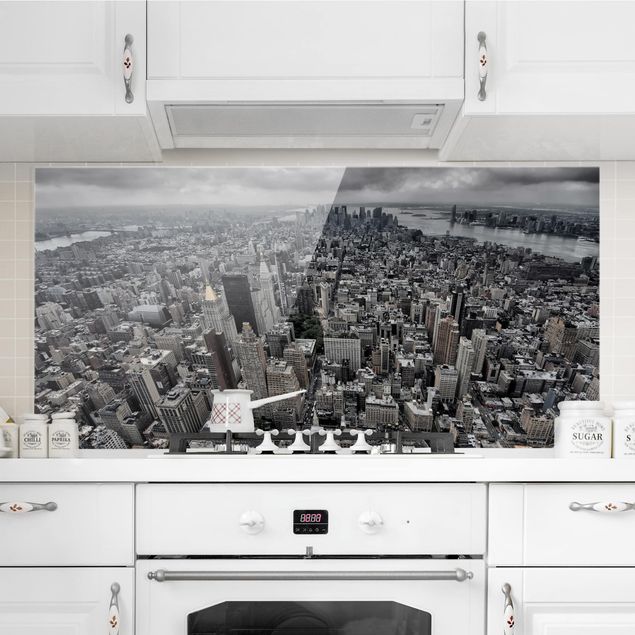Küchen Deko Blick über Manhattan