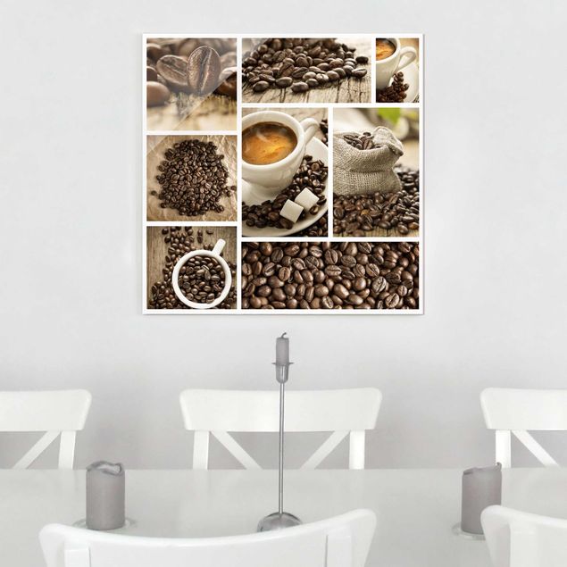 Wandbilder Kaffee Kaffee Collage