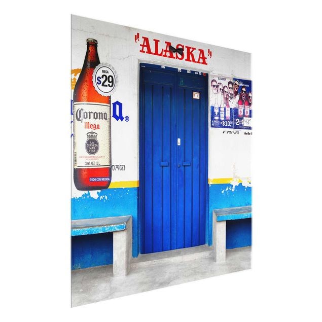 Küchen Deko ALASKA Blue Bar