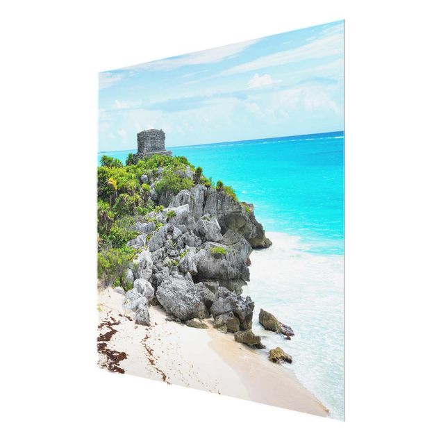Wandbilder Landschaften Karibikküste Tulum Ruinen