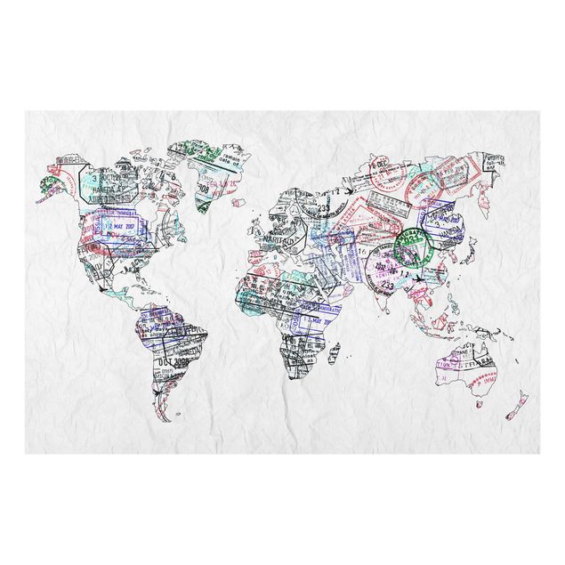 schöne Bilder Reisepass Stempel Weltkarte